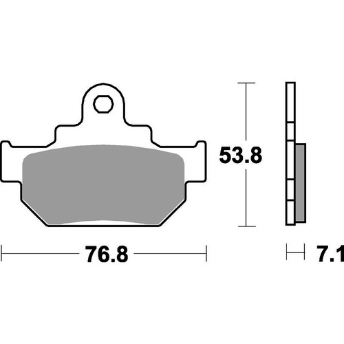 SBS 581HF FRONT/REAR PADS - CERAMIC STREET