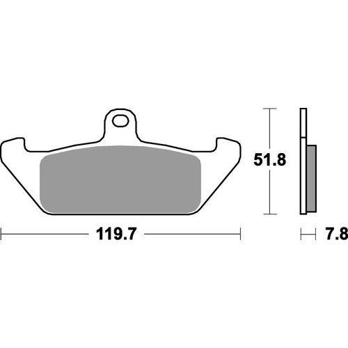 SBS 594HF FRONT/REAR PADS - CERAMIC STREET