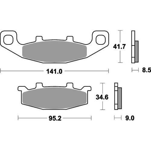 SBS 597LS REAR PADS - SINTER STREET