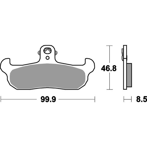 SBS 608SI FRONT/REAR PADS - SINTER OFF ROAD