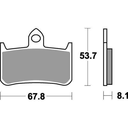 SBS 622RS FRONT PADS - SINTER ROAD RACE