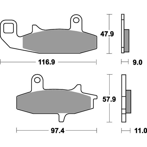 SBS 626HS FRONT PADS - SINTER STREET