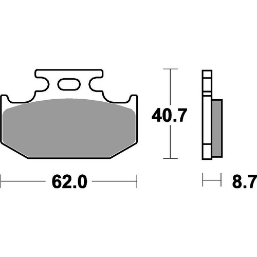 SBS 632SI FRONT/REAR PADS - SINTER OFF ROAD