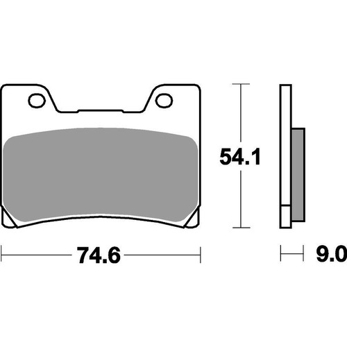 SBS 645HS FRONT PADS - SINTER STREET