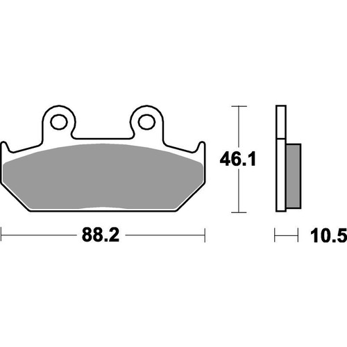 SBS 647HS FRONT PADS - SINTER STREET