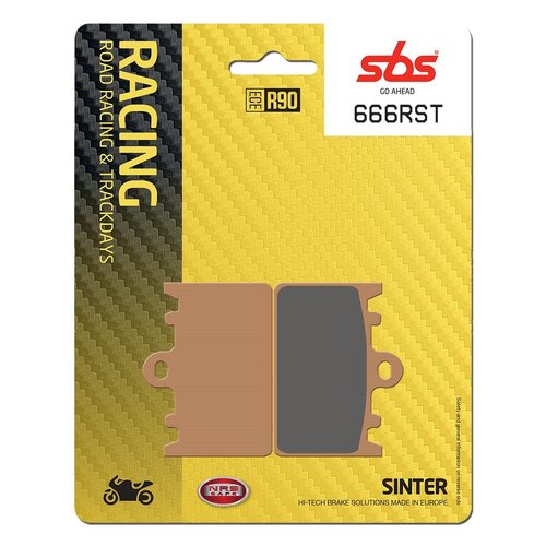 SBS 666RST FRONT PADS - SINTER ROAD RACE TRACK