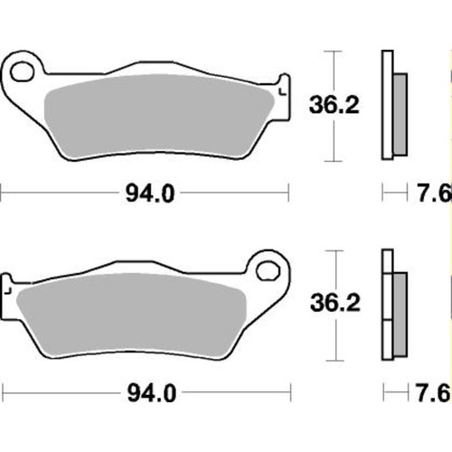 SBS 671LS REAR PADS - SINTER STREET