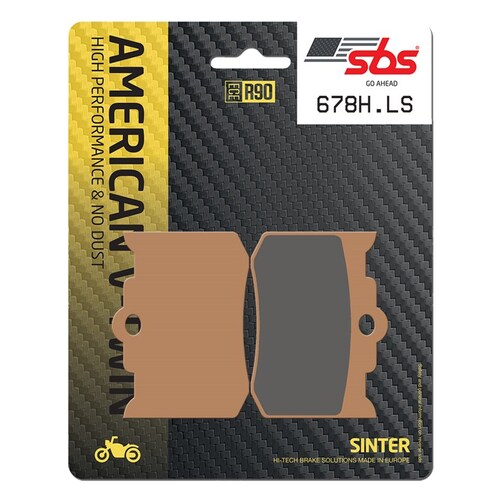 SBS 678H.LS REAR PADS - SINTER STREET AMERICAN V-TWIN