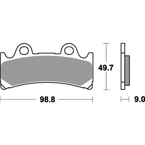 SBS 683RQ REAR PADS - CARBON TECH RACE