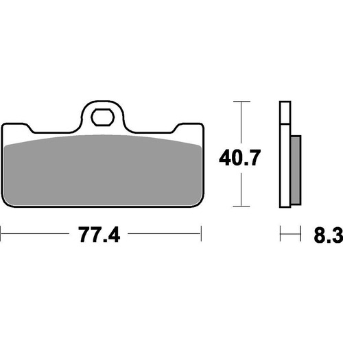 SBS 695RS FRONT PADS - SINTER ROAD RACE