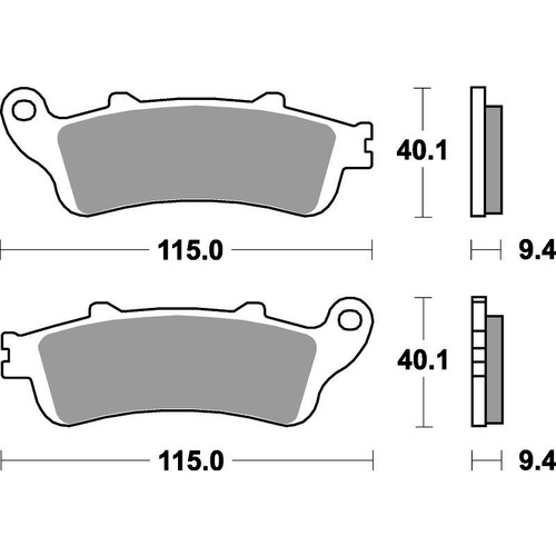 SBS 722LS REAR PADS - SINTER STREET
