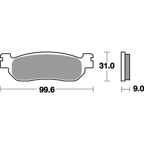 SBS 728LS REAR PADS - SINTER STREET