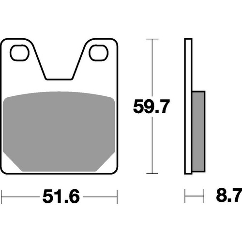 SBS 733RQ REAR PADS - CARBON TECH RACE