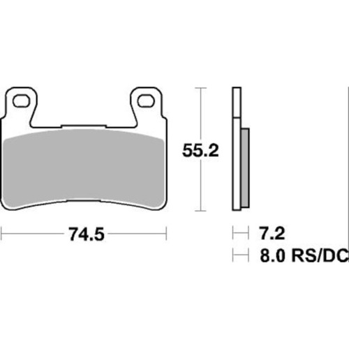 SBS 734HS FRONT PADS - SINTER STREET