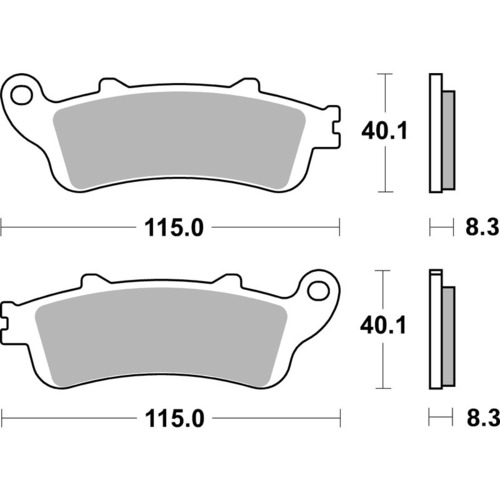 SBS 735SP FRONT PADS - EVO SINTER STREET