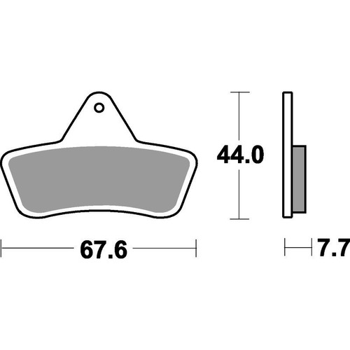 SBS 758ATS FRONT/REAR PADS - SINTER ATV