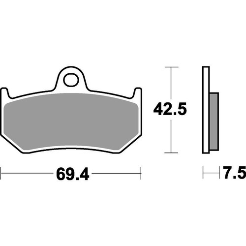 SBS 763LS REAR PADS - SINTER STREET