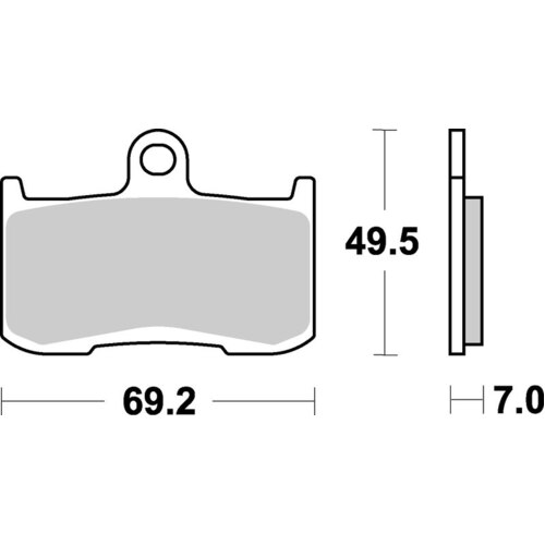 SBS 782DC FRONT PADS - DUAL CARBON RACE