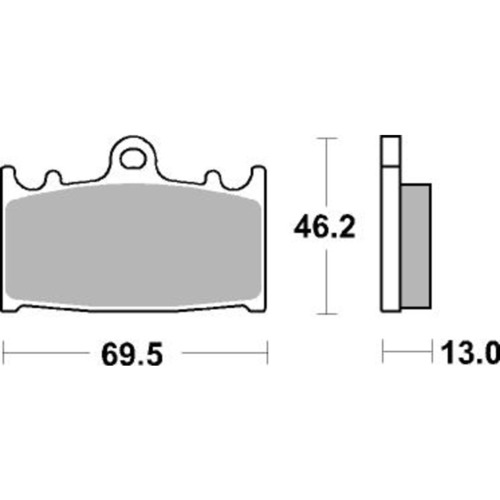 SBS 789HF FRONT/REAR PADS - CERAMIC STREET