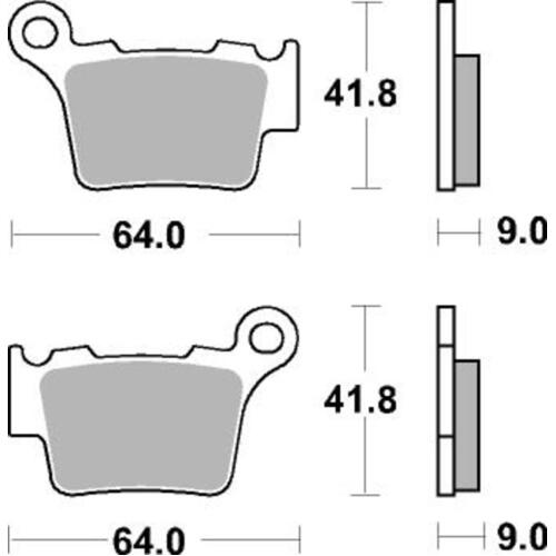 SBS 791RSI FRONT/REAR PADS - SINTER OFF ROAD RACE
