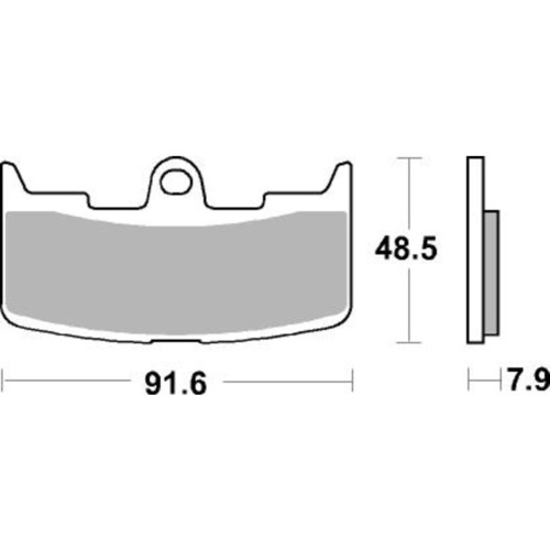 SBS 795HS FRONT PADS - SINTER STREET