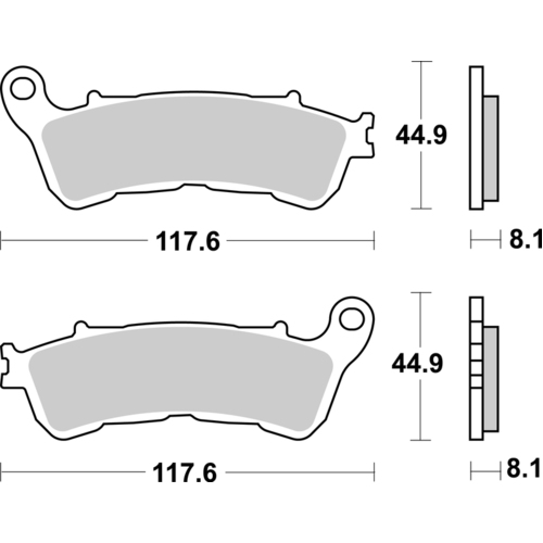 SBS 828HS FRONT PADS - SINTER STREET