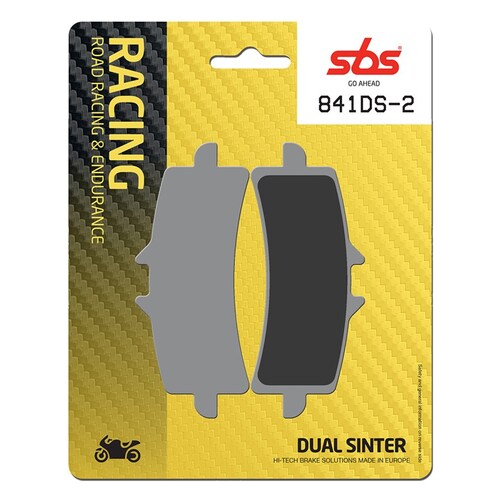 SBS 841DS-2 FRONT PADS - DUAL SINTER DYNAMIC RACING CONCEPT - DRC
