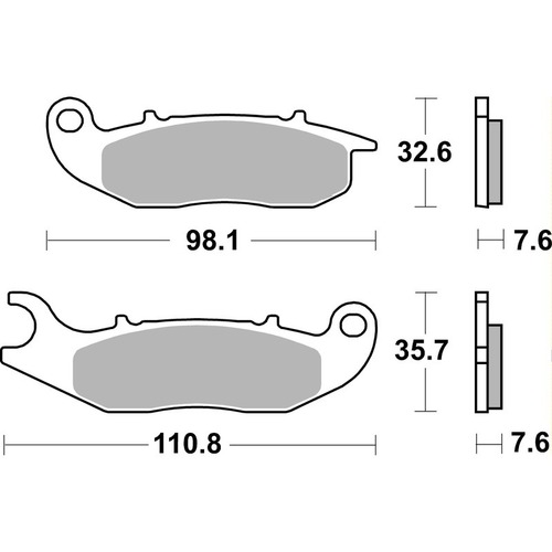 SBS 859SI FRONT/REARPADS - SINTER OFF ROAD
