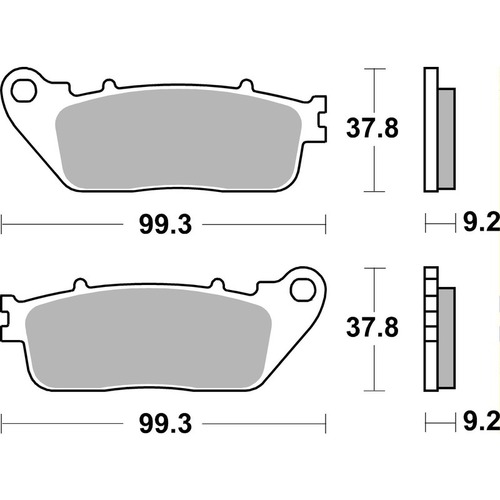 SBS 862LS REAR PADS - SINTER STREET