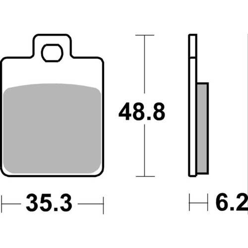 SBS 868HF FRONT/REAR PADS - CERAMIC STREET