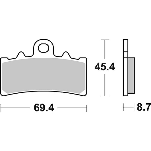 SBS RACING BRAKE PADS SINTER RACE FRONT - 877RS