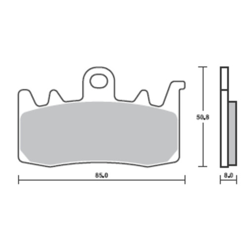 SBS 900HS FRONT PADS - SINTER STREET