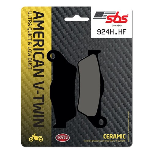 SBS 924H.HF FRONT/REAR PADS - CERAMIC STREET AMERICAN V-TWIN XG500/XG750