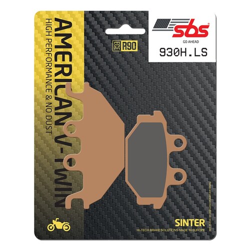 SBS 930H.LS REAR PADS - SINTER STREET AMERICAN V-TWIN