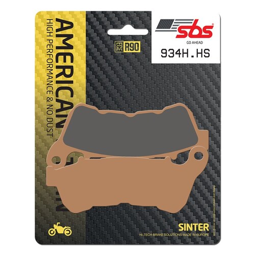 SBS 934H.HS FRONT PADS - SINTER STREET AMERICAN V-TWIN HARLEY XL883-1200 2014-2016