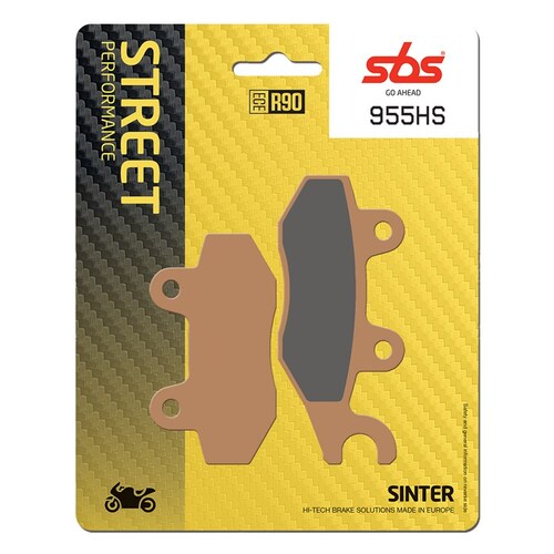 SBS 955HS FRONT/REAR PADS - SINTER STREET KAWASAKI NINJA 400 FRONT