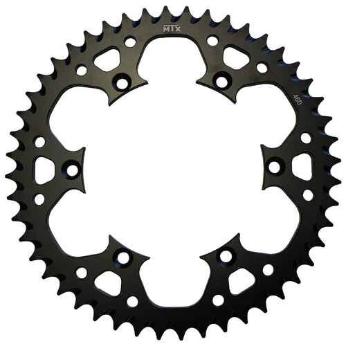 MTX 460 ZERO ALUMINIUM REAR SPROCKET 520 PITCH 51-TEETH BLACK - 11A-110-51BLK