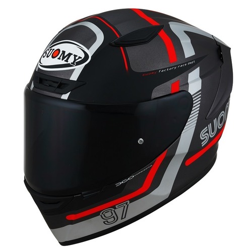 SUOMY TRACK-1 E06 NINETY SEVEN GUNMETAL RED M