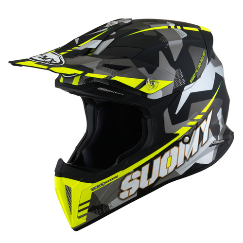 SUOMY X-WING CAMOUFLAGER HELMET MATT YELLOW XS