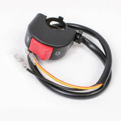 WHITES SWITCH BLOCK HEADLIGHT ON-OFF TOGGLE (20MM) - RED