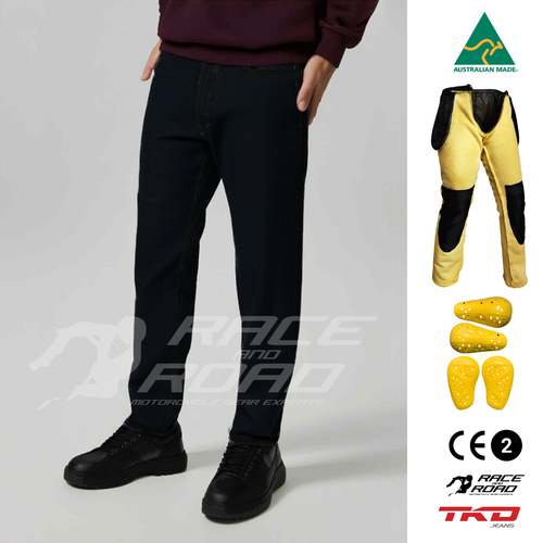 TKD JEANS ARCHIE STRETCH SLIM SKINNY LEG BLACK COMBO 34