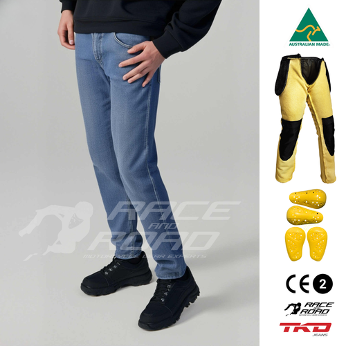 TKD JEANS ARCHIE STRETCH SLIM SKINNY LEG SKY BLUE COMBO 30