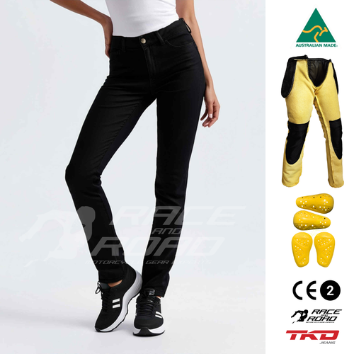 TKD JEANS  AMBER HIGH RISE STRETCH SLIM BLACK COMBO 08