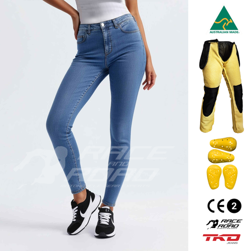 TKD JEANS  AMBER HIGH RISE STRETCH SLIM SKY COMBO 08