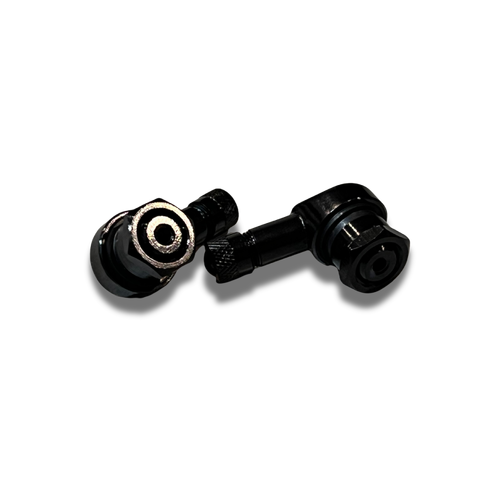 TECNIKO RIGHT HAND TYRE VALVE 11.3MM - BLACK (PAIR)