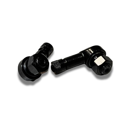 TECNIKO RIGHT HAND TYRE VALVE 8.3MM - BLACK (PAIR)