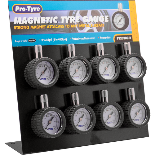 MOTORCYCLE SPECIALTIES MAGNETIC TYRE GAUGE 0-60PSI