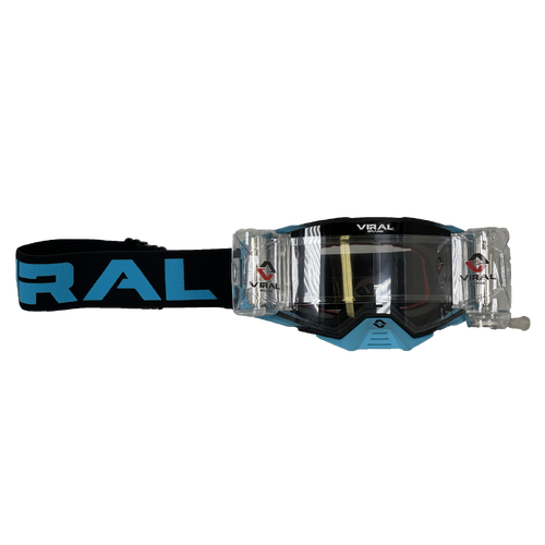 VIRAL BRAND WORKS SERIES ROLL OFF GOGGLES CYAN