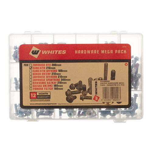 WHITES HARDWARE MEGA PACK - EURO/KTM 210PCS