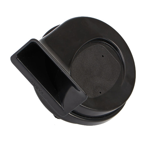 WHITES HORN 12V SNAIL HORN (110DB/500HZ) 80MM - BLACK